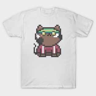 Pixel Quiet Brown Calico Cat 74 T-Shirt
